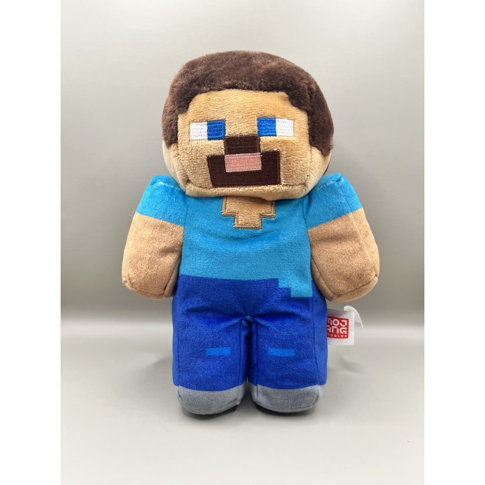 Official Minecraft Steve Plush 9" Pixelated Game Character Toy Mojang